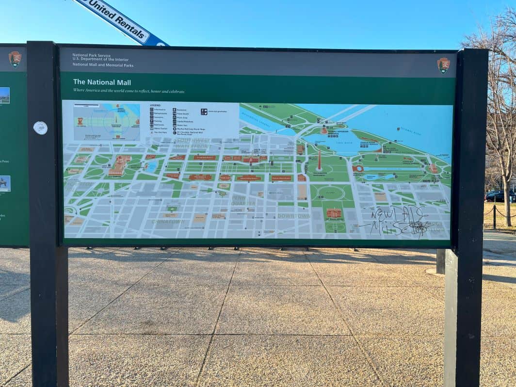 Map of The National Mall