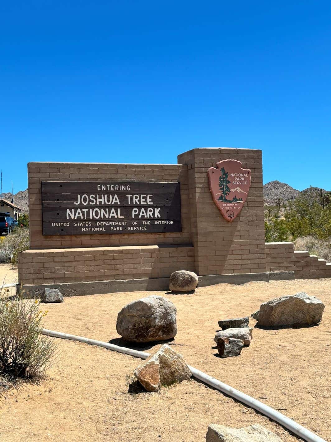 North Entrance Sign at Joshua Tree National Park