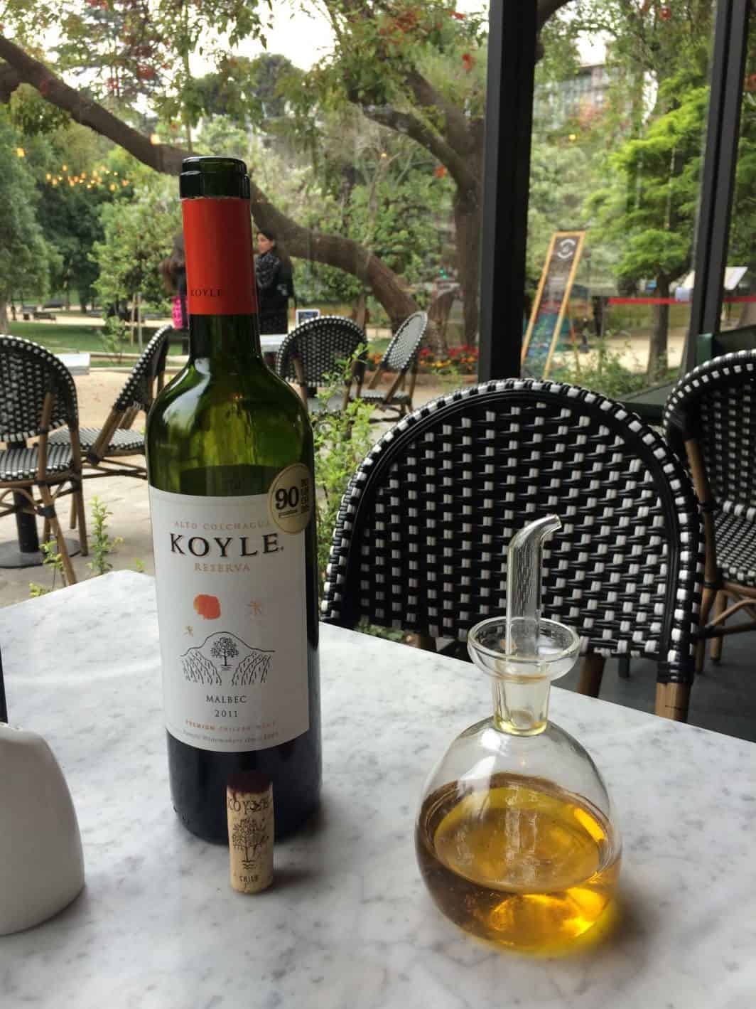 A lovely bottle of Malbec by Parque Forestal