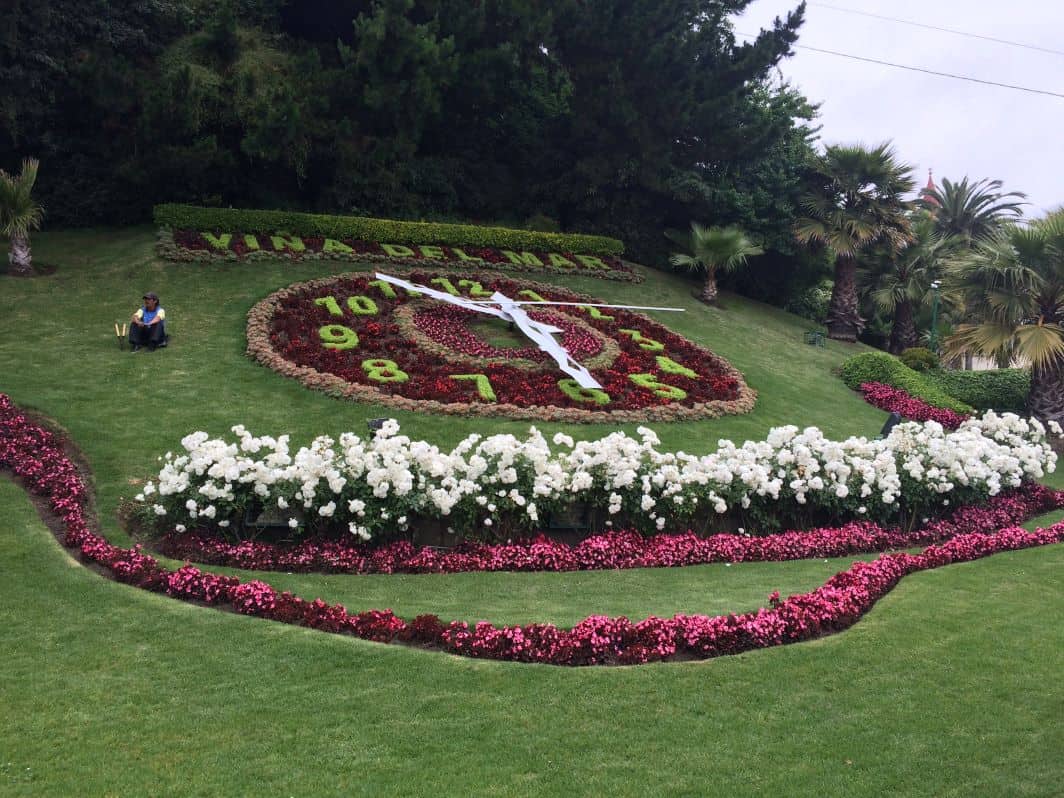 The gardens in Viña del Mar were breathtaking. 
