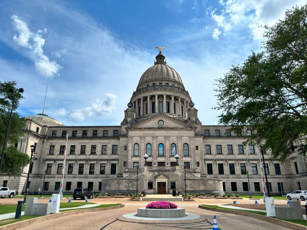 The view from the back with the eagle facing away from you. 