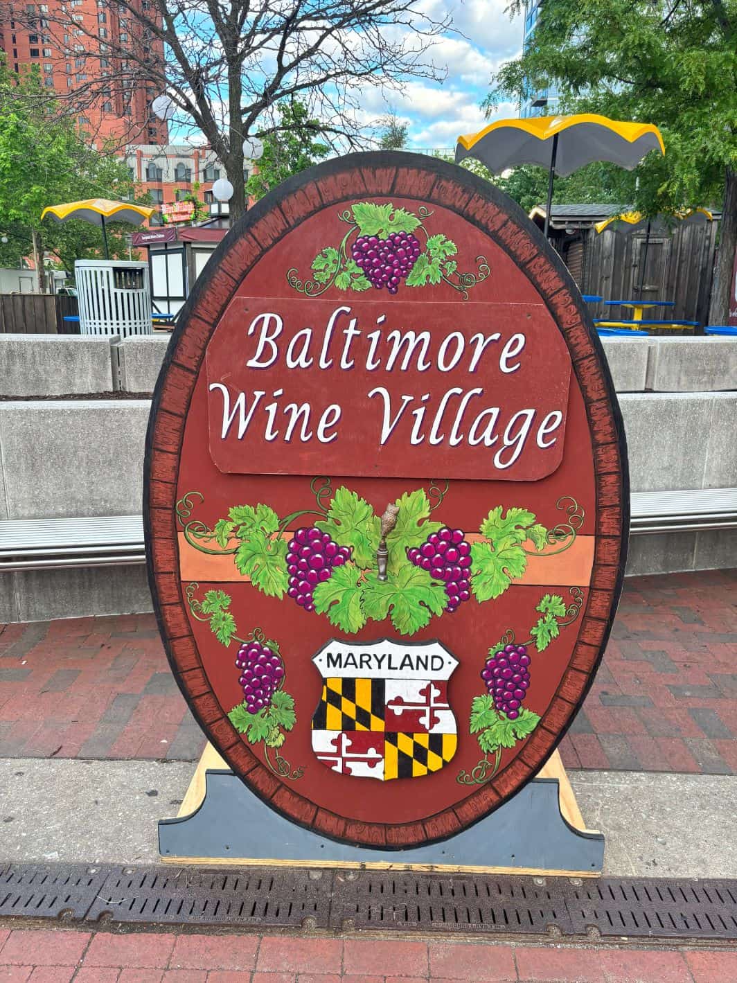The Baltimore Wine Village in West Shore Park