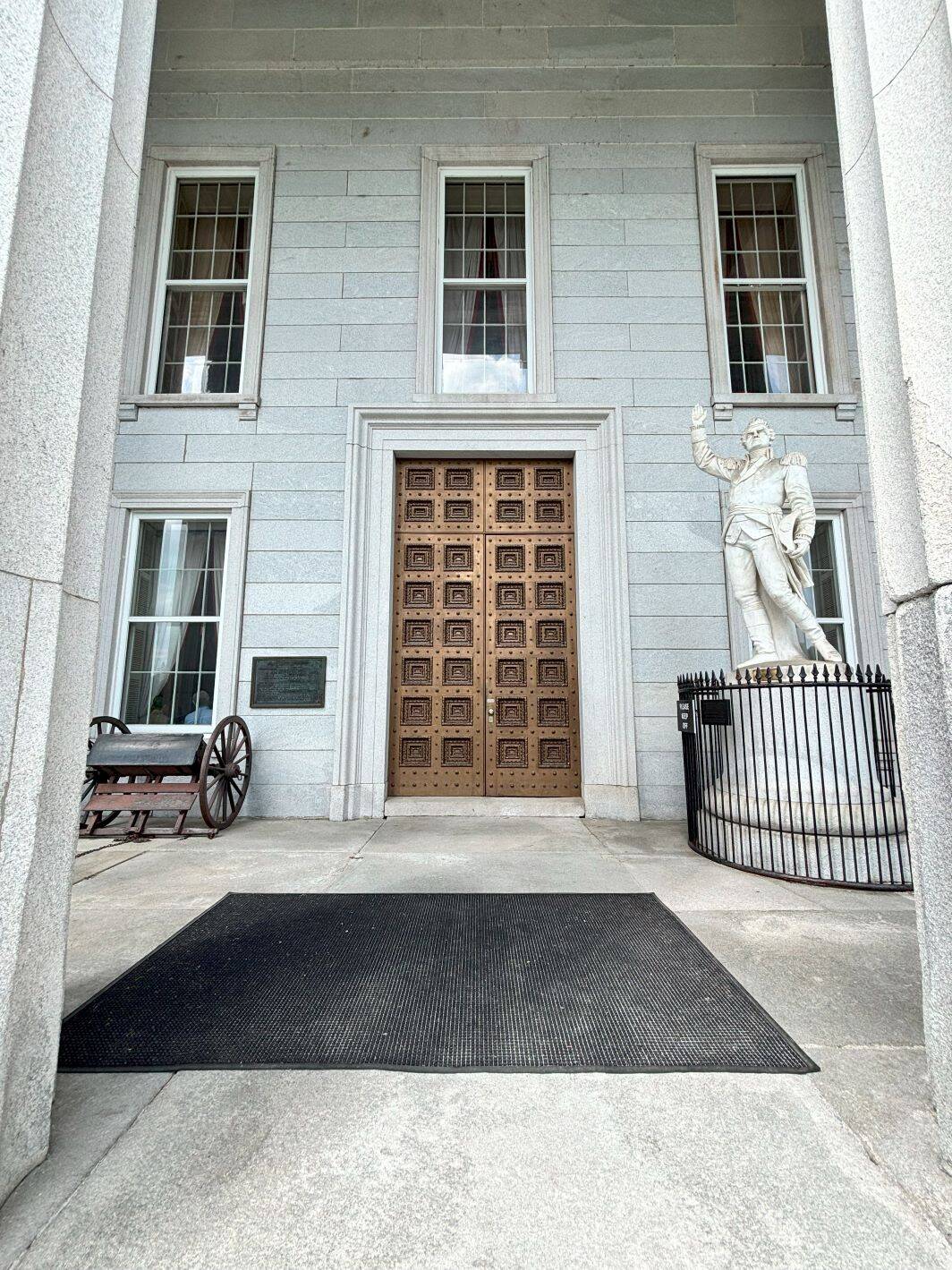 The front entrance to the Capitol. 