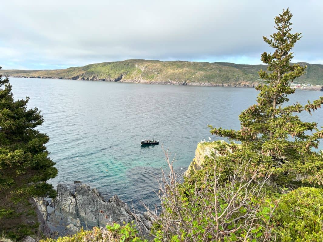 Fisherman pulling in their lobster pots. 