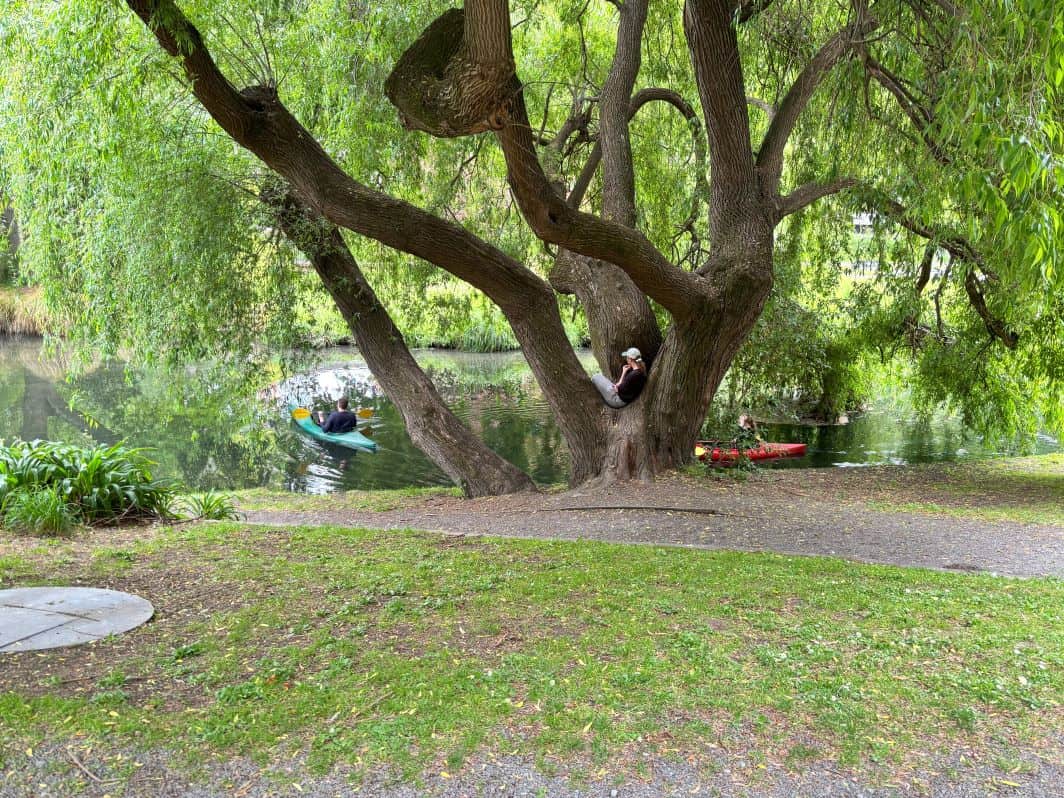 Kayakers on Avon River