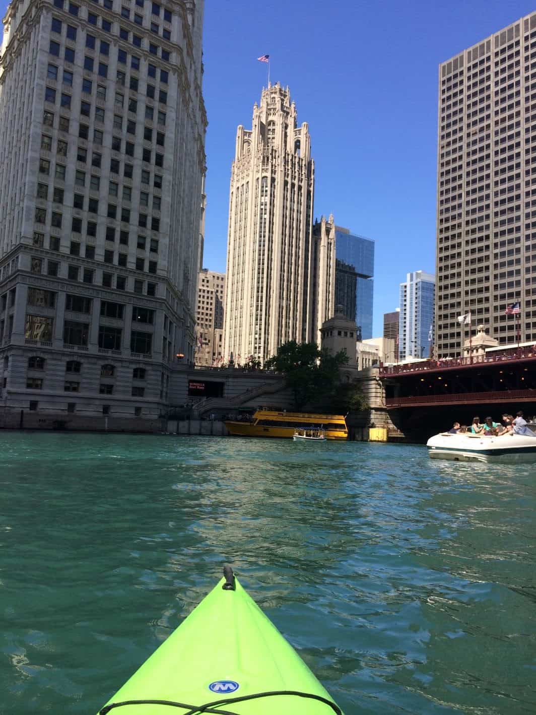 Kayaking on the Chicago River