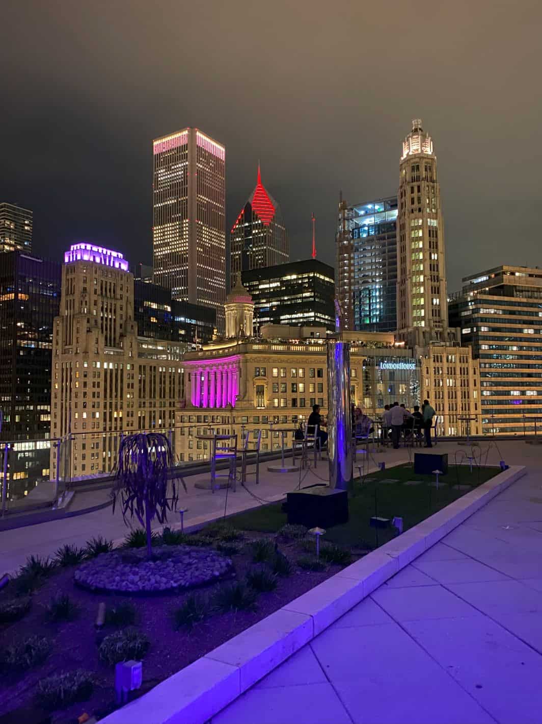 The rooftop view at the LondonHouse