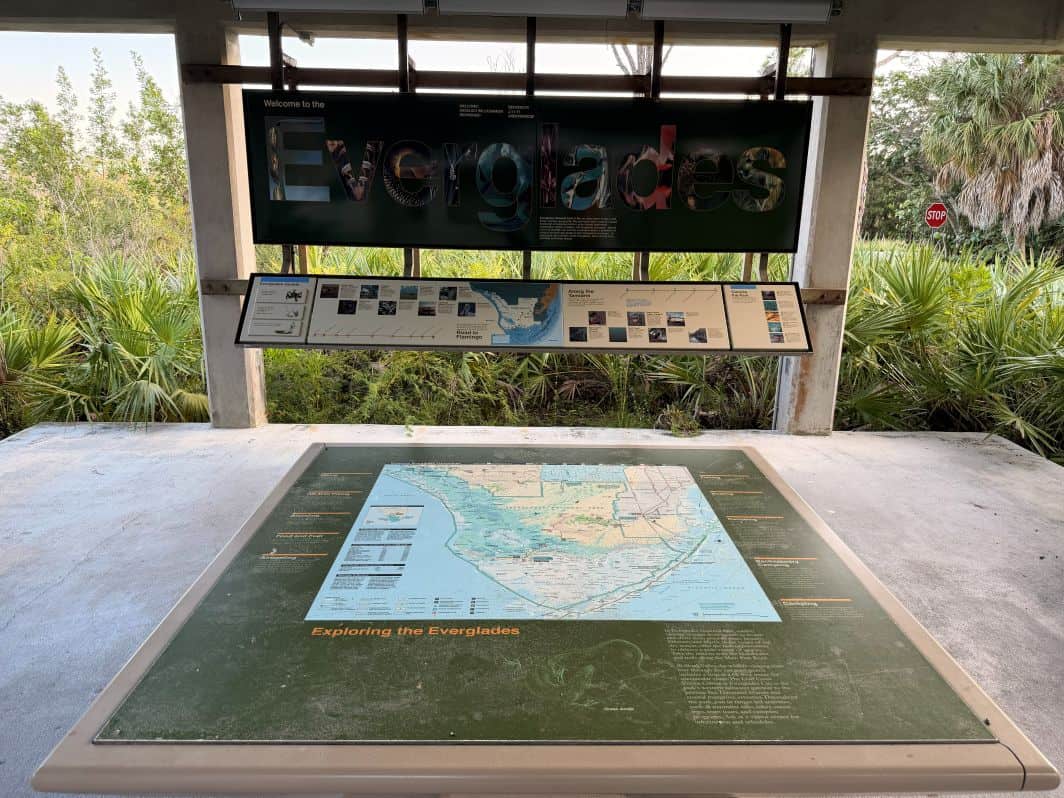 Map at the Ernest F. Coe Visitor Center