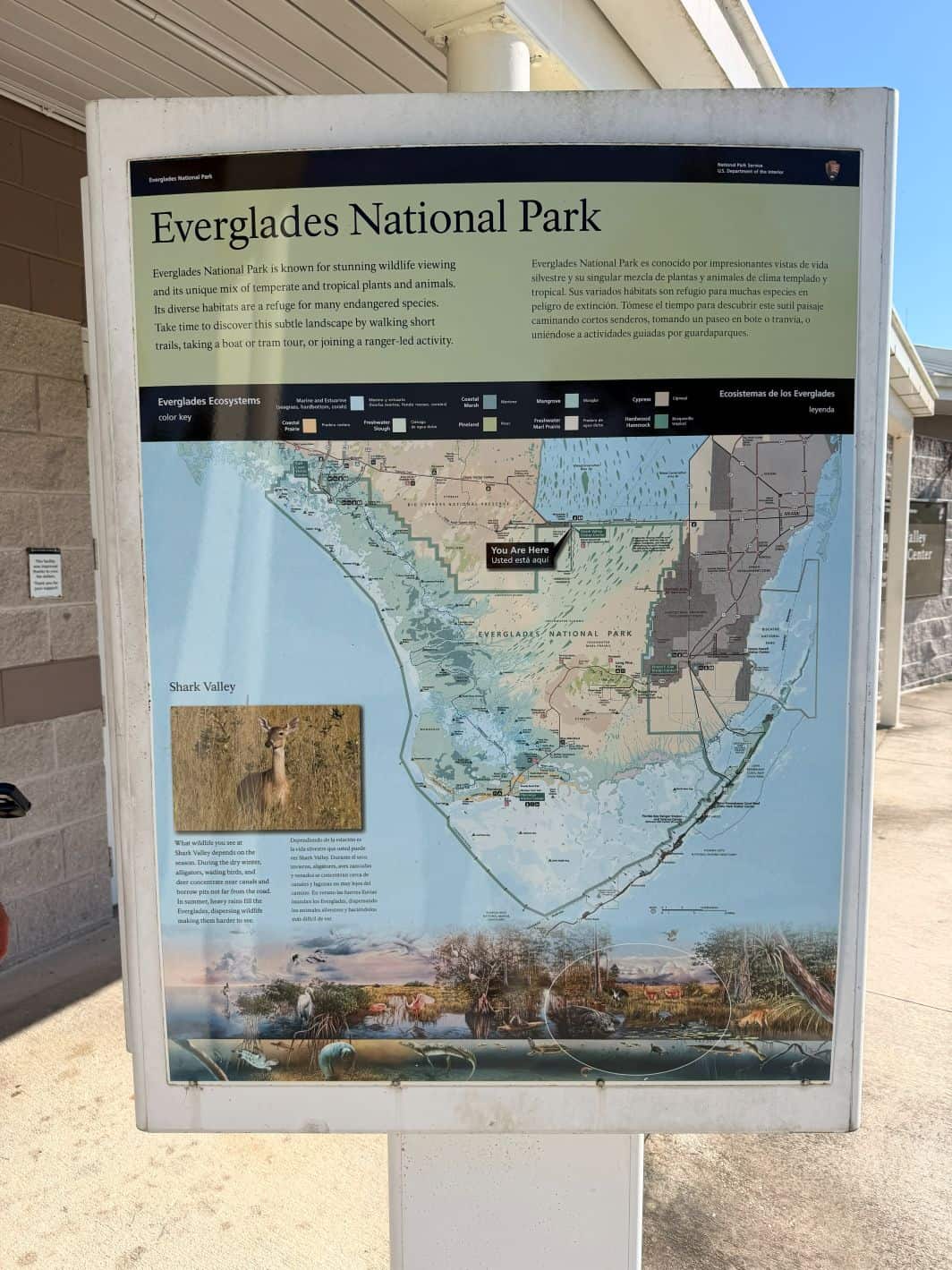 Sign at Shark Valley Visitor Center