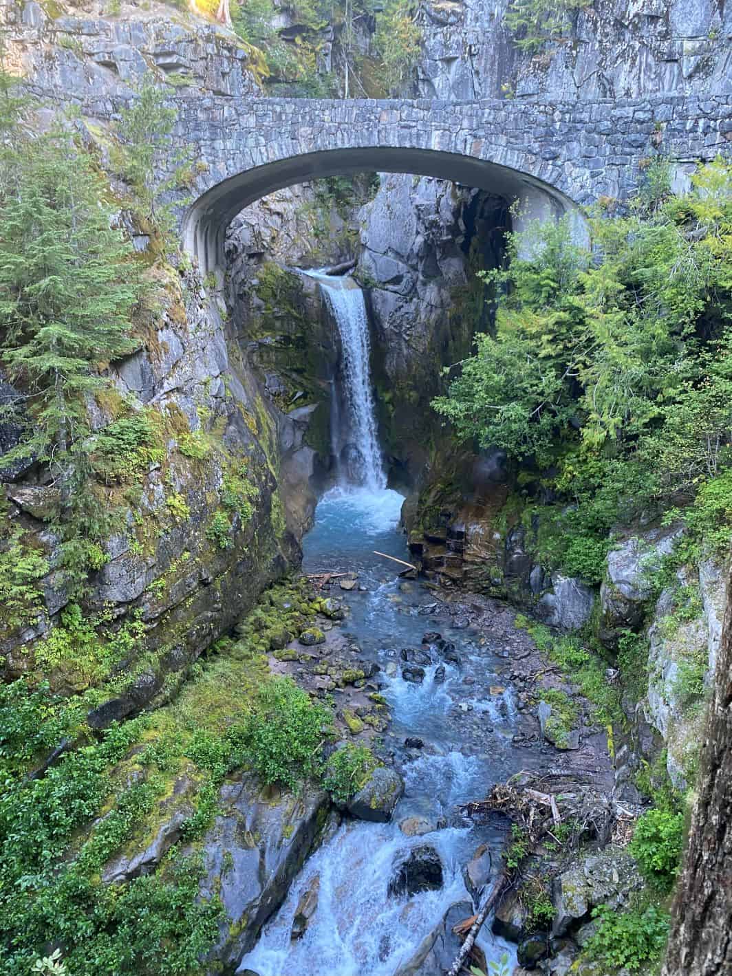 One of many waterfalls on the way to Mount Rainier