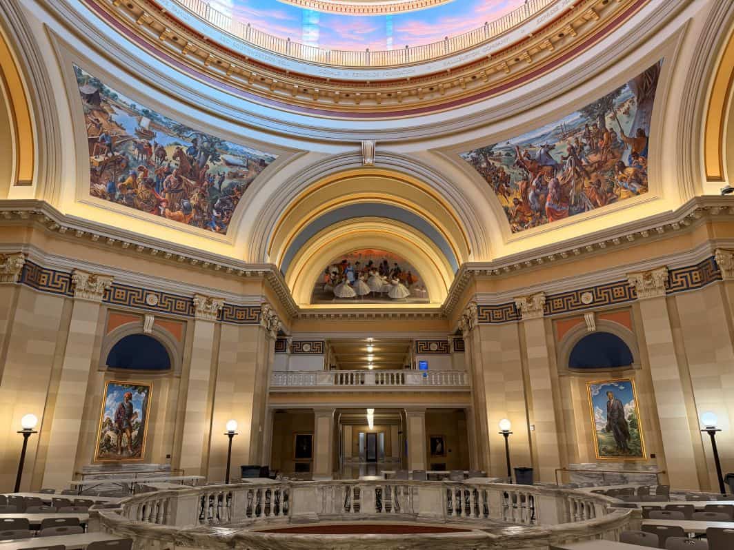 The artwork in the Capitol is beautiful and worth taking extra time to enjoy