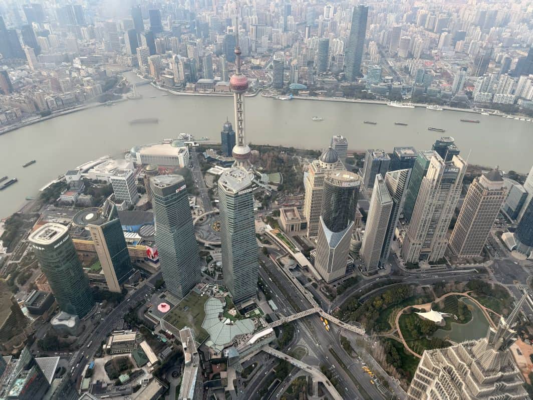 The view from the Shanghai Tower