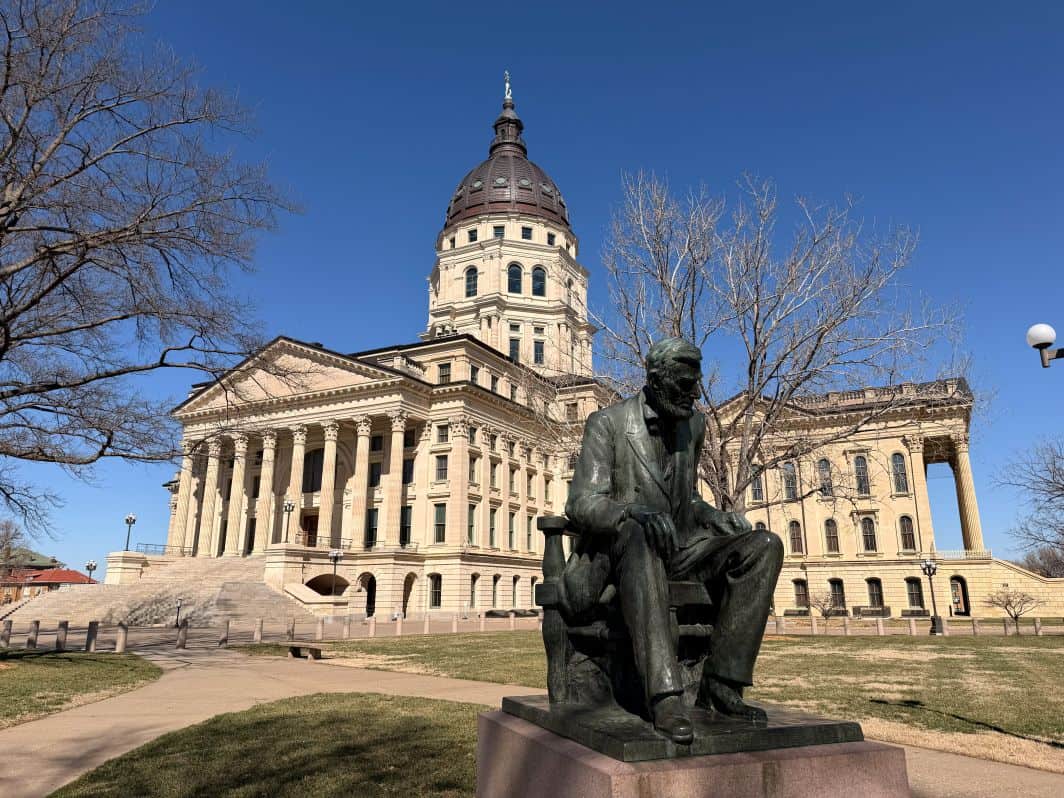 The statue of Abe Lincoln