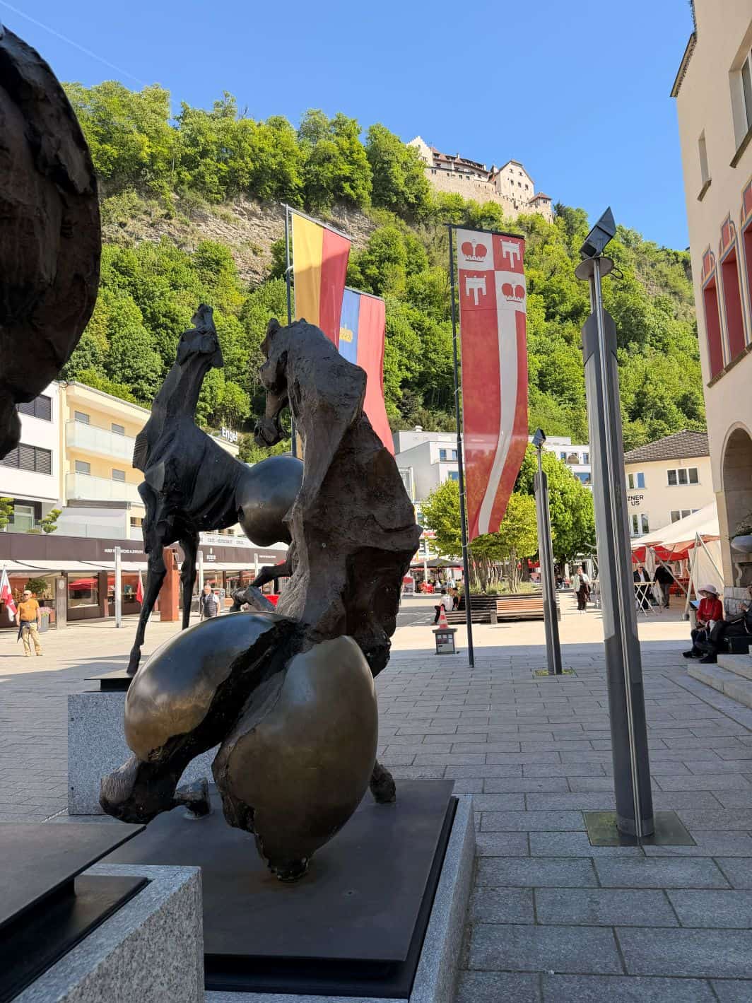 The downtown of Vaduz