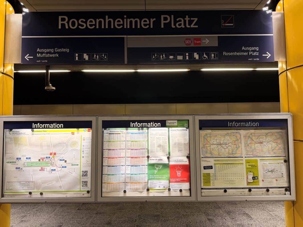 Sign at Rosenheimer Platz